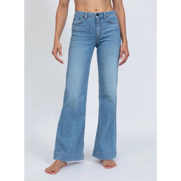 NEW ASKK NY juniper wide leg jeans in keel over - Picture 2 of 4